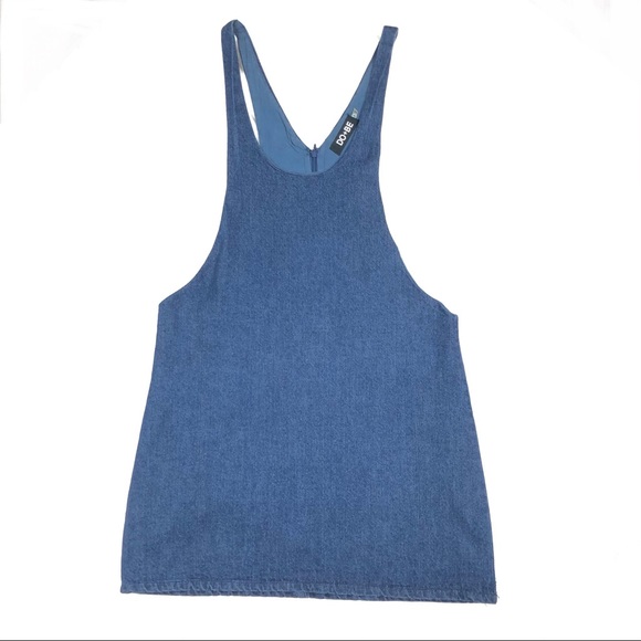 Do+Be Overall Skirt Women’s S Denim w/ zipper closure. - Picture 2 of 5